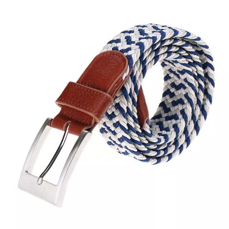 Customized blue, white and gray woven elastic waistband unisex - Waist ...